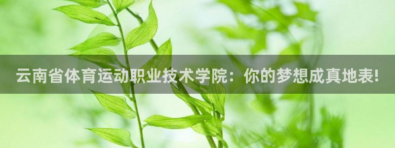 必发官网下载招商电话是多少啊：云南省体育运动职业技术学院：你